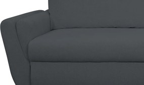 Rohová sedačka Helvetius, tmavo šedá látka