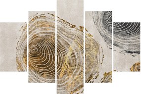 Obraz - Abstrakcia kmeňov (150x105 cm)