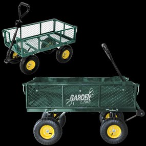 Garden Line ZÁHRADNÝ VOZÍK S DVOJITOU FUNKCIOU, ZELENÝ
