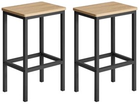 Barová stolička OSKAR LBC065B11 sonoma / čierne nohy