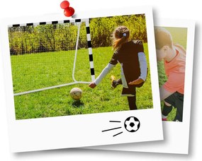Neo-Sport Futbalová bránka 180 x 120 x 60 cm NS-464 čierna a biela