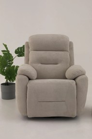 Polohovateľné kreslo Comforto M (krémová). Akcia -18%. Vlastná spoľahlivá doprava až k Vám domov. 1145374
