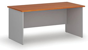 Kancelársky písací stôl PRIMO GRAY, 160x80 cm, sivá/čerešňa