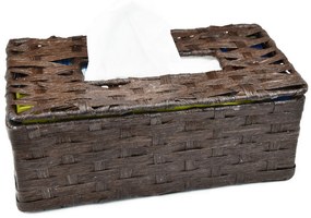 Box na vreckovky hnedý