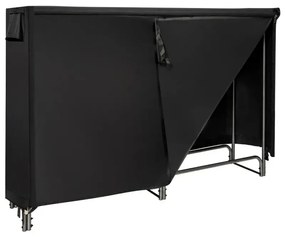 Stojan na palivové drevo vonkajší kovový 184 x 35,5 x 122,5 cm Stojan na palivové drevo s vodotesným krytom