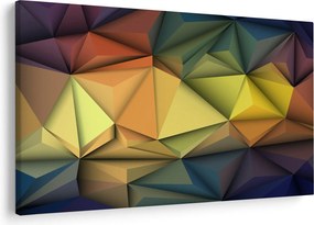 Obraz - Polygonálna 3D abstrakcia (90x60 cm)