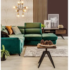 Čierno-strieborný luster RIANO 76 cm s priehľadným tienidlom