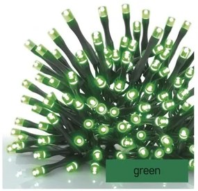 Standard LED spojovacia vianočná reťaz, 10 m, vonkajšia aj vnútorná, zelená