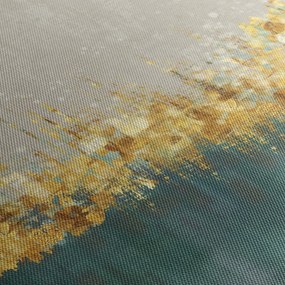 Obraz - Textúra so zlatým dekorom (150x105 cm)