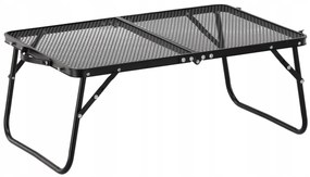 Skladací kempingový turistický stôl Komo 60 cm čierny