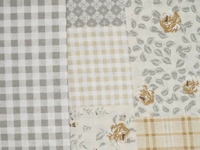 Obliečky z Renforcé bavlny PATCHWORK béžové Rozmer obliečky: 70 x 90 cm | 140 x 200 cm