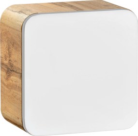 Comad Kúpeľňová skrinka závesná horná Qubik Aruba White 35 dub craft/biela