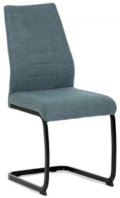 Jedálenská stolička MINATA — kov, látka, viac farieb Zelená