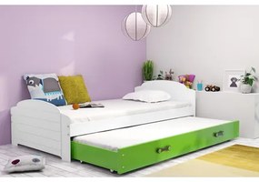 Výsuvná detská posteľ LILI biela 200x90 cm Sivá