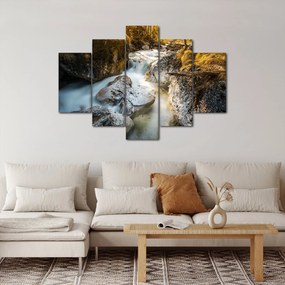 Obraz - Lesný potok (150x105 cm)