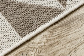 Koberec Šnúrkový SIZAL FLOORLUX 20489 champagne / taupe Trojuholníky