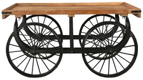 furniture-nabytek.cz - Masívny nočný stolík z mangového dreva, lakovaný, hnedý – 150×94×80 cm