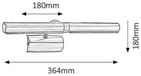 Brilagi - Obrazové svietidlo DANAE 2xE14/40W/230V matný chróm