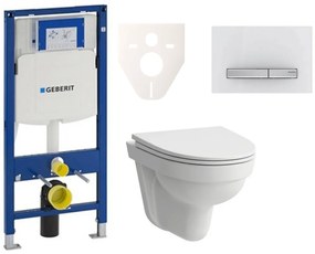 Cenovo zvýhodnený závesný WC set Geberit do ľahkých stien / predstenová montáž + WC Laufen Laufen Pro Nordic SIKOGES3H8