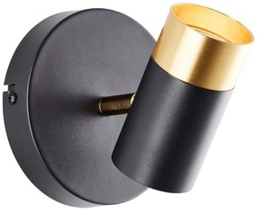 Brilliant - LED nástenné bodové svietidlo VIGOLO 1xGU10/5W/230V čierna/zlatá