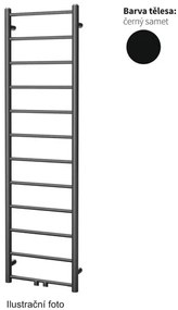 Kombinovaný radiátor Isan Aura 1140/300 S40 čierny zamat stredové pripojenie DDIN11400300CSMS