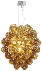 ByRydens 4202230-5512 - Luster na lanku DELUXE 4xE14/5W/230V dymová/hnedá