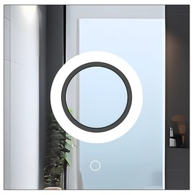 Tutumi Rea, štvorcové LED zrkadlo 60x60 s okrúhlym LED podsvietením YH-BL-12, HOM-01513