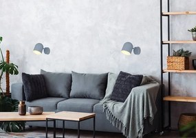 Candellux Šedé stropné/nástenné svietidlo Azuro pre žiarovku E27 91-63205