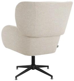 Biele zamatové kreslo ušiak Vanessa – Støraa