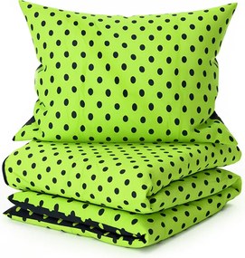 Bavlnené obliečky COLAM zeleno-čierny Rozmer obliečky: 70 x 90 cm | 140 x 200 cm