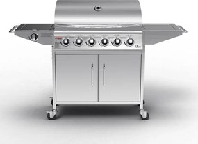 Plynový nerezový BBQ gril so 6 horákmi + bočným horákom CHICAGO