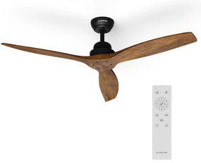 Santa Elena 52" Smart, Ø 132 cm stropný ventilátor, 9 060 m³/h, lopatky z pravého dreva, 6 nastavení rýchlosti, diaľkové ovládanie