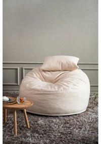 Hnedý sedací vak z textílie buklé Om 110 – SLOWDOWN