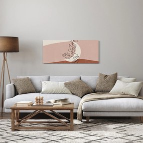 Obraz - Boho listy N⁰2 (120x50 cm)