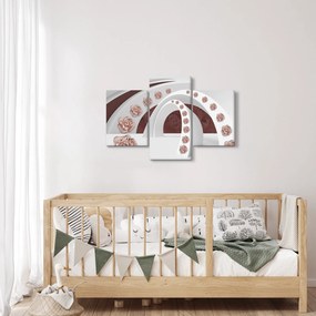 Obraz - 3D oblúky s kvetmi (90x60 cm)