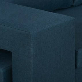 Rozkladacia pohovka DOLAR 2 Tmavomodrá + 2 taburety