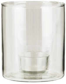 IB Laursen Sklenený svietnik na čajové sviečky GENOMSKI, číry