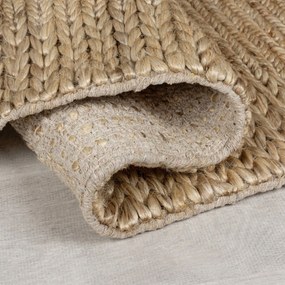 Flair Rugs, Behúň Drew Braid Border Natural, 60x230, béžová, chodba / predsieň
