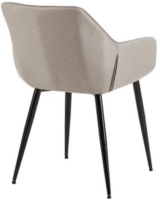 Jedálenská stolička látka Vessa - svetlo šedá