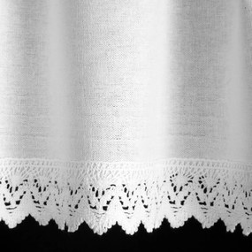 KRÁTKA ZÁCLONA NA PÁSKE GUSTO 150X30 CM BIELA