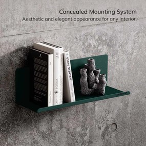 Poličky na stenu JOANNE 400 mm, Modern: fľašková zelená