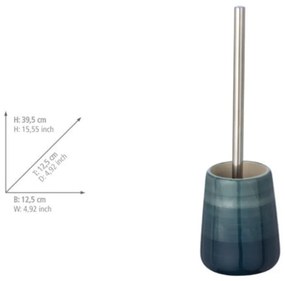Petrolejovomodrá toaletná kefa Wenko Pottery