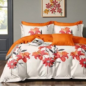 Posteľné obliečky Homa EDIT ORANGE 7-dielna sada 140x200 cm
