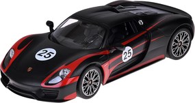 Auto na diaľkové ovládanie Rastar Porsche 918 Spyder 1:14 so svetlami - čierne