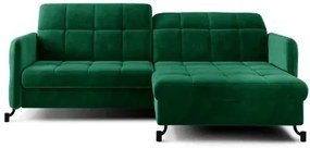 Rohová sedacia súprava Lima, pravá, zelená (Kronos 19)