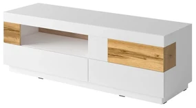 TV stolík Stacey Typ 41 (dub + biely vysoký lesk). Akcia -20%. Vlastná spoľahlivá doprava až k Vám domov. 1030467