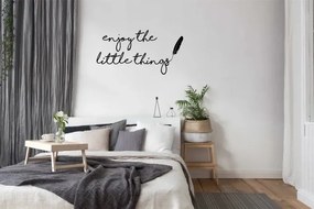 Nálepka na stenu nápis ENJOY THE LITTLE THINGS 50 x 100 cm