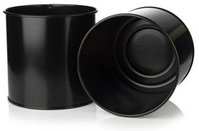 Kovový kvetináč OSLO 95x17 cm čierna/zlatá