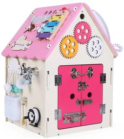 2Kids Toys - Activity board domček ružová