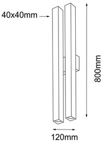 Shilo 4706 - Nástenné svietidlo DOHA 4xGU10/15W/230V čierna